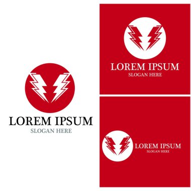 Şimşek şimşeği logo vektörü