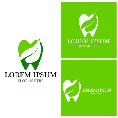 Diş logosu Şablon vektör çizim simgesi tasarımı