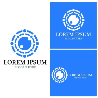 Topluluk, ağ ve sosyal simge tasarım şablonu