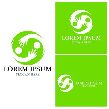 Topluluk, ağ ve sosyal simge tasarım şablonu