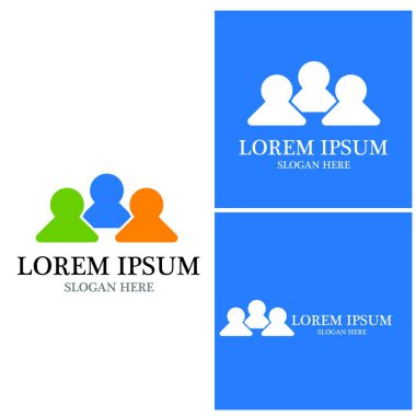 Topluluk, ağ ve sosyal simge tasarım şablonu