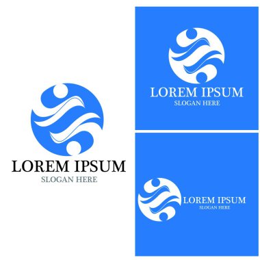 Topluluk, ağ ve sosyal simge tasarım şablonu