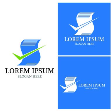 Belge logo vektör şablonu çizimi