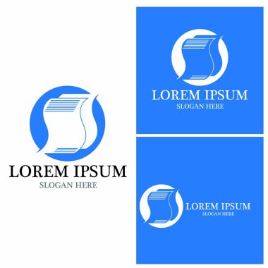 Belge logo vektör şablonu çizimi