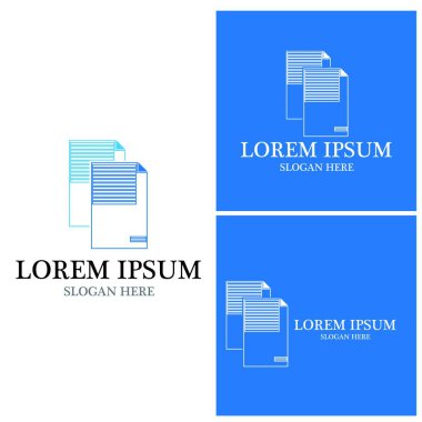 Belge logo vektör şablonu çizimi