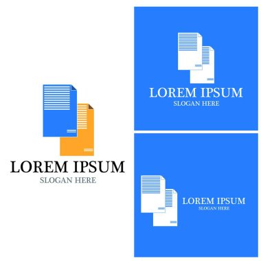 Belge logo vektör şablonu çizimi