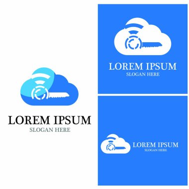 Anahtar simgesi vektör çizim şablonu