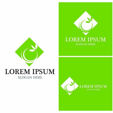 Doğa yaprağı simgesi ve sembol vektörü