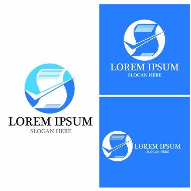 Belge logo vektör şablonu çizimi