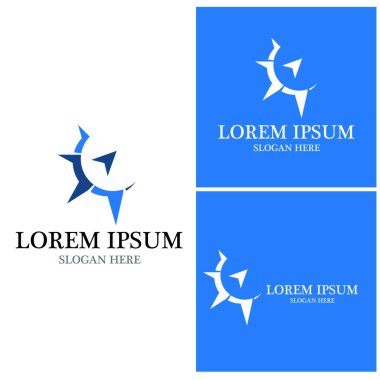 Pusula simgesi ve sembol vektör şablonu