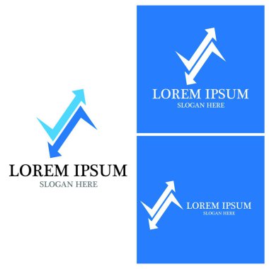 Ok vektör illüstrasyon simgesi Logo Şablonu tasarımı