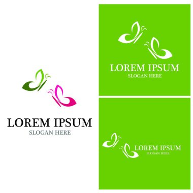 Güzellik Kelebeği Vektör simgesi tasarımı