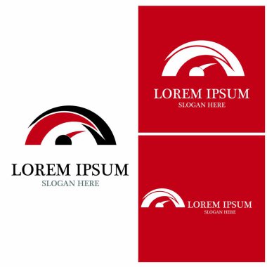 Daha Hızlı Logo Şablonu vektör çizimi tasarımı