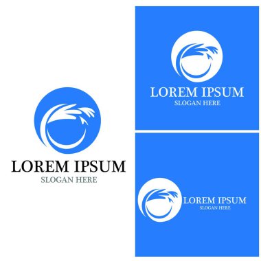 Su dalgası simgesi vektör çizim logosu