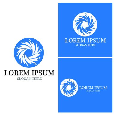 vortex vektör illüstrasyon simgesi Logo Şablonu tasarımı