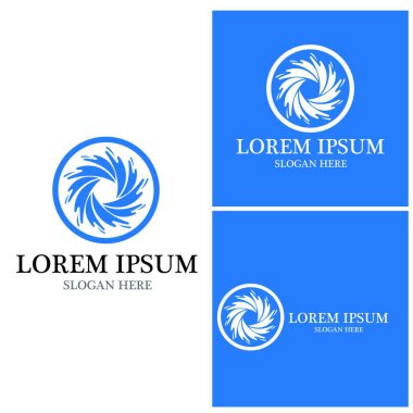 vortex vektör illüstrasyon simgesi Logo Şablonu tasarımı