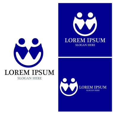 W Harfi Logo Şablonu vektör çizimi tasarımı