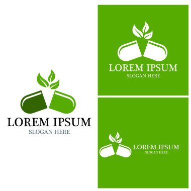 Eczane logo vektör şablonu çizimi