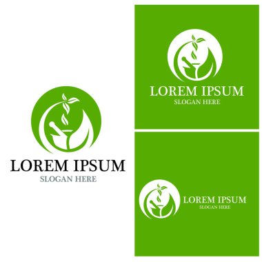 Eczane logo vektör şablonu çizimi