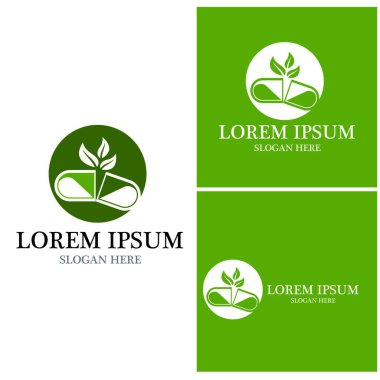 Eczane logo vektör şablonu çizimi