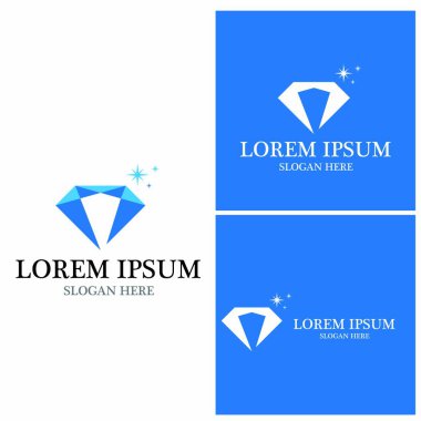 Diamond Logo Şablonu vektör çizimi tasarımı