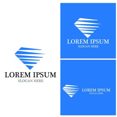 Diamond Logo Şablonu vektör çizimi tasarımı