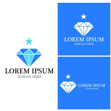Diamond Logo Şablonu vektör çizimi tasarımı