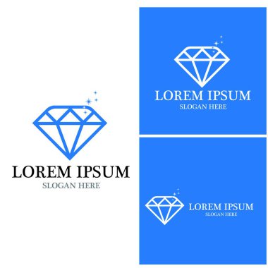 Diamond Logo Şablonu vektör çizimi tasarımı