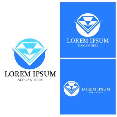 Diamond Logo Şablonu vektör çizimi tasarımı