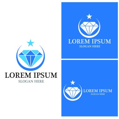 Diamond Logo Şablonu vektör çizimi tasarımı