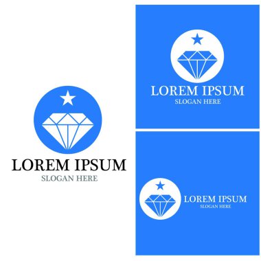 Diamond Logo Şablonu vektör çizimi tasarımı