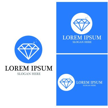 Diamond Logo Şablonu vektör çizimi tasarımı