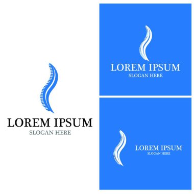 Omurga teşhis sembolü logo şablonu vektör illüstrasyon tasarımı 