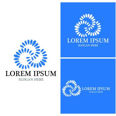 Çember simgesi ve sembol vektör şablonu