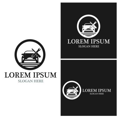 Otomatik araba Logo şablonu vektör çizim simgesi tasarım