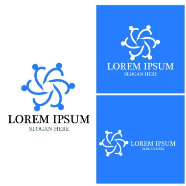 Topluluk, ağ ve sosyal simge tasarım şablonu