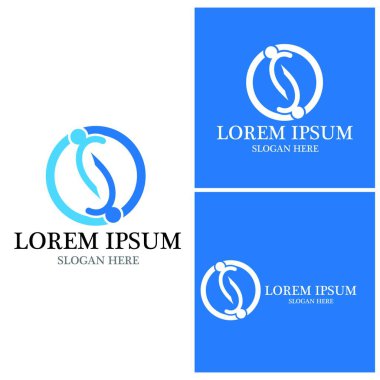 Topluluk, ağ ve sosyal simge tasarım şablonu