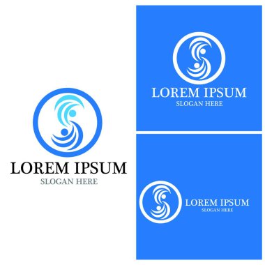 Topluluk, ağ ve sosyal simge tasarım şablonu