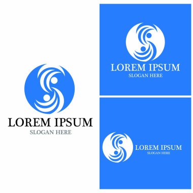 Topluluk, ağ ve sosyal simge tasarım şablonu