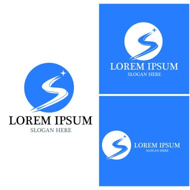 Nehir vektörü resimleme tasarımı