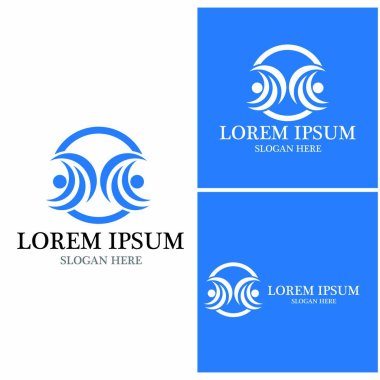 Topluluk, ağ ve sosyal simge tasarım şablonu