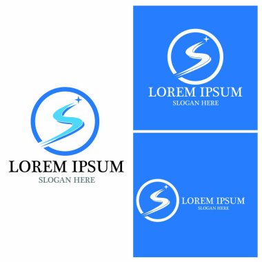 Nehir vektörü resimleme tasarımı