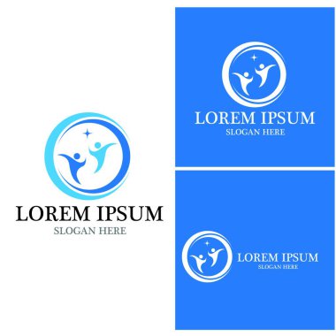 Topluluk, ağ ve sosyal simge tasarım şablonu