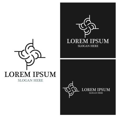 İş simgesi ve sembol vektör şablonu