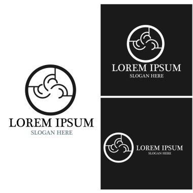 İş simgesi ve sembol vektör şablonu