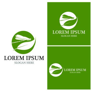 Yusufçuk resimleme simgesi tasarım şablonu vektörü