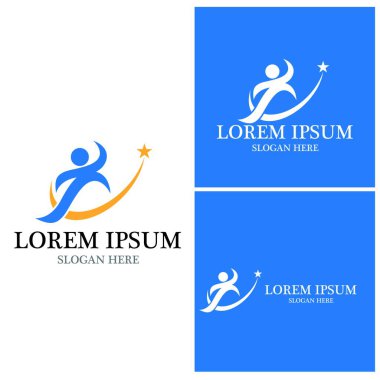 başarı insanlar Logo vektör şablon