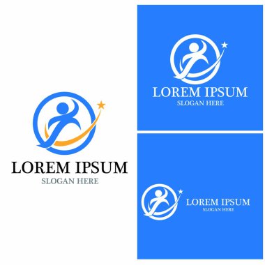 başarı insanlar Logo vektör şablon