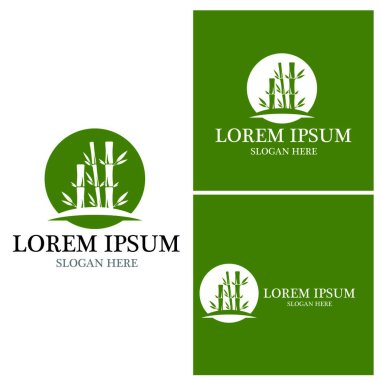 Bambu Logo Şablonu vektör çizimi tasarımı