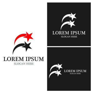 Yıldız simgesi şablon vektör illüstrasyon tasarımı